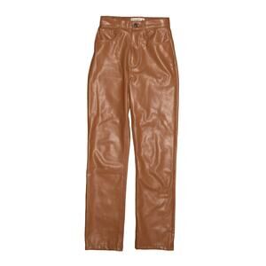 ABERCROMBIE & FITCH $110 The 90's Straight Ultra‎ High Rise Faux Leather Pant 24